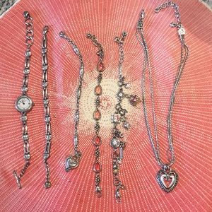Brighton Jewelry: necklace, watch, 4 bracelets